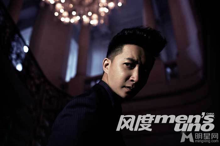 韩庚帅气西服写真图片