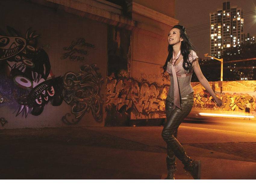 明星莫文蔚轻复古造型图片