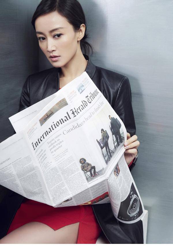 演员赵子琪时尚干练女性造型亮相