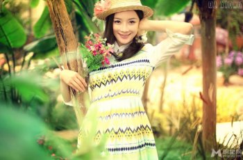 励志女神袁姗姗唯美清新写真