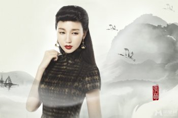 美女演员张萌中国风复古写真