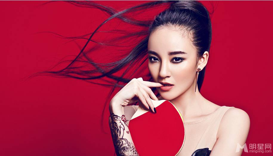 衡阳明星刘雨欣乒乓球写真夺眼球