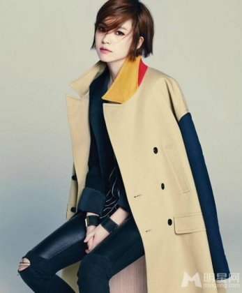 韩孝周短发图片中性风简单帅气