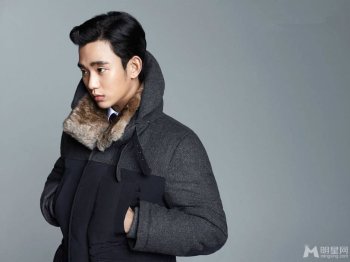 韩国演员金秀贤帅气冬装写真