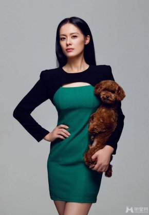 影视演员王力可手抱萌宠可爱互动