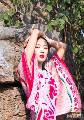 电影演员童谣清新唯美写真照