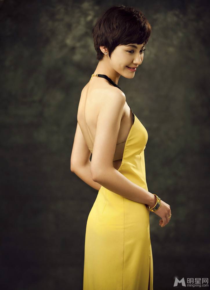 演员杨雪晚会礼服性感迷人写真