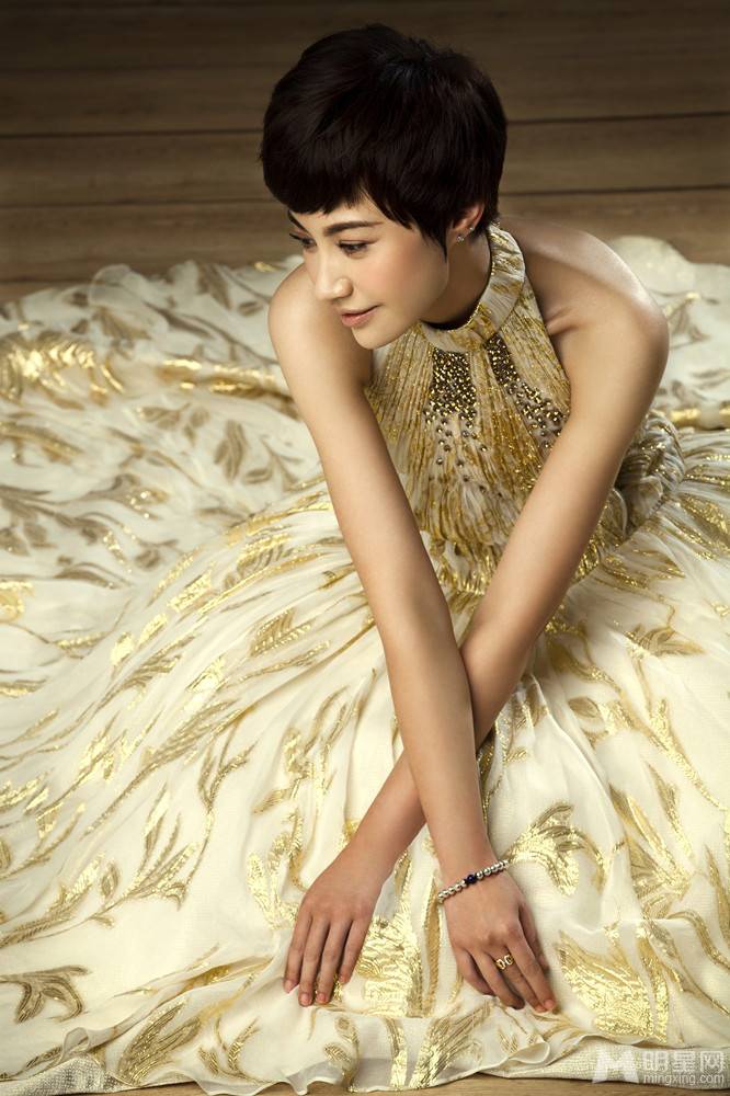 演员杨雪晚会礼服性感迷人写真