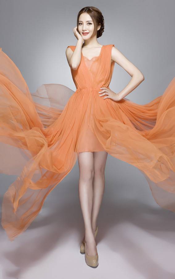 大陶红优雅温婉气质写真