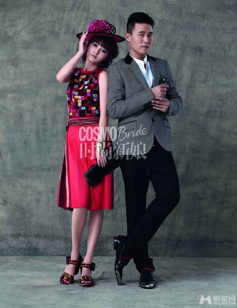 杜淳姚笛搭档拍摄婚纱写真 尽显男才女貌