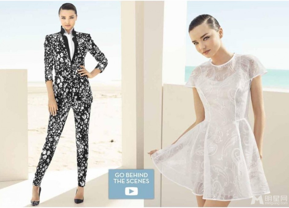 米兰达·可儿时尚服饰搭配写真 尽显女神范儿