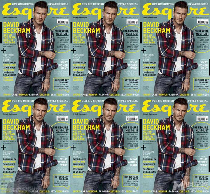 国际足球运动员大卫·贝克汉姆帅气逼人