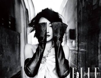 中国内地明星周迅尽显高贵优雅写真照