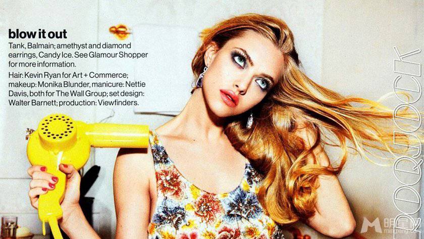 欧美性感女郎阿曼达·塞弗里德粉嫩写真照