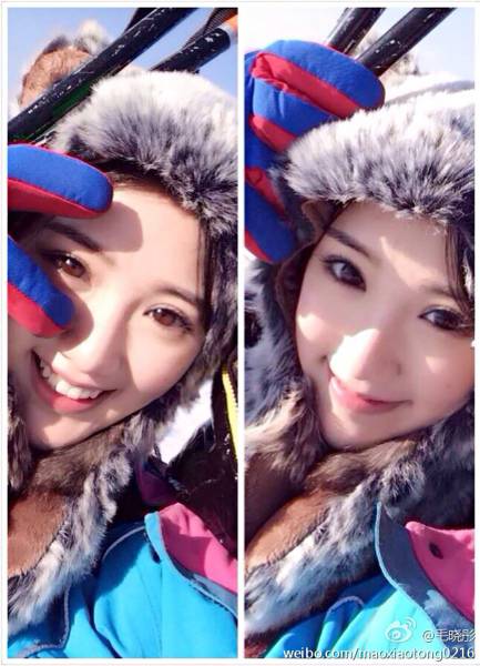 毛晓彤微博晒出生活照 穿着打扮酷似甜美女孩