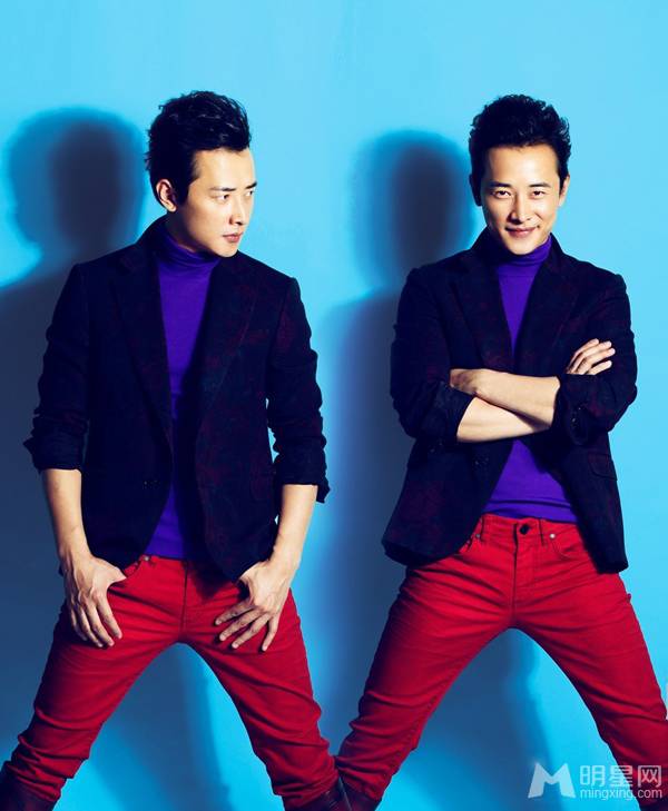 罗晋时尚杂志写真 大玩撞色风格搭配