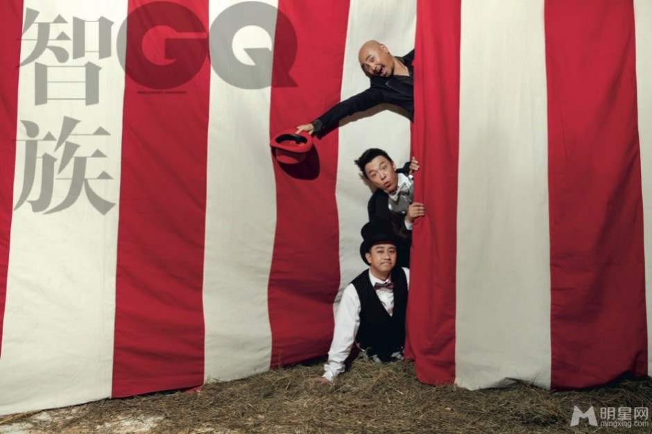 黄渤与好友徐铮搞怪写真 化身个性驯兽师