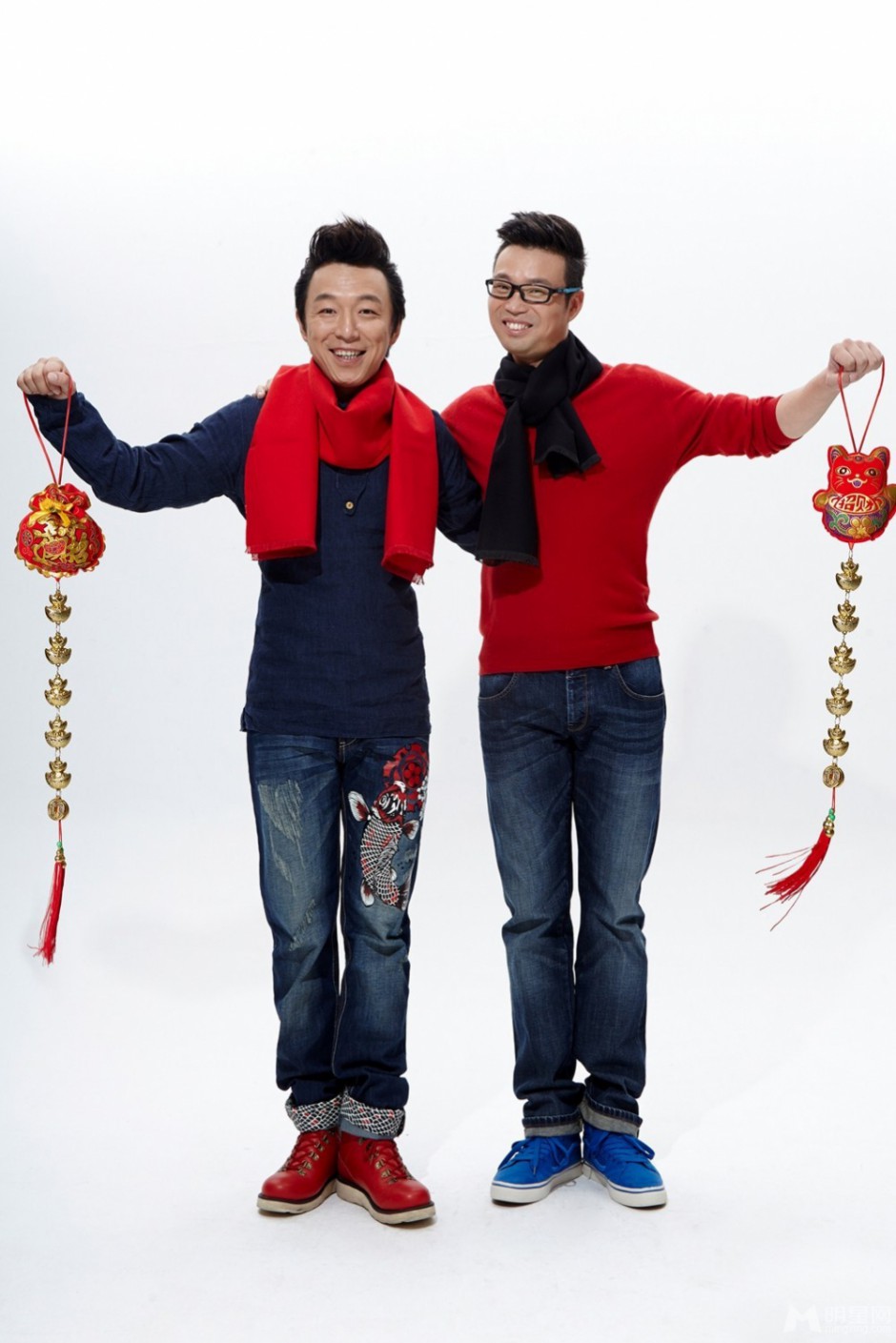 黄渤新年贺岁写真 喜气洋洋拜大年