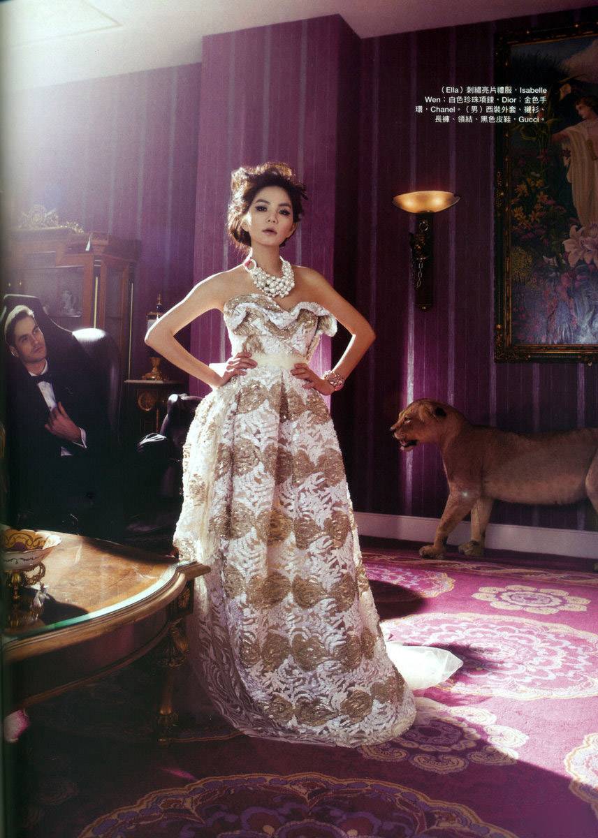 台湾女歌手Ella诠释幸福小女人美照