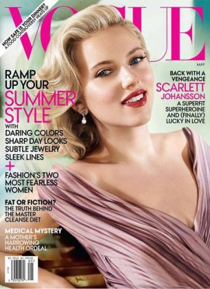 斯嘉丽·约翰逊携豹拍摄霸气华丽写真大片