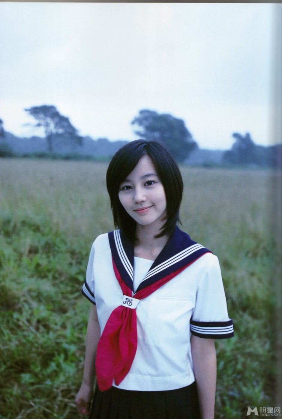 日本国民女神堀北真希甜美娇俏校服写真