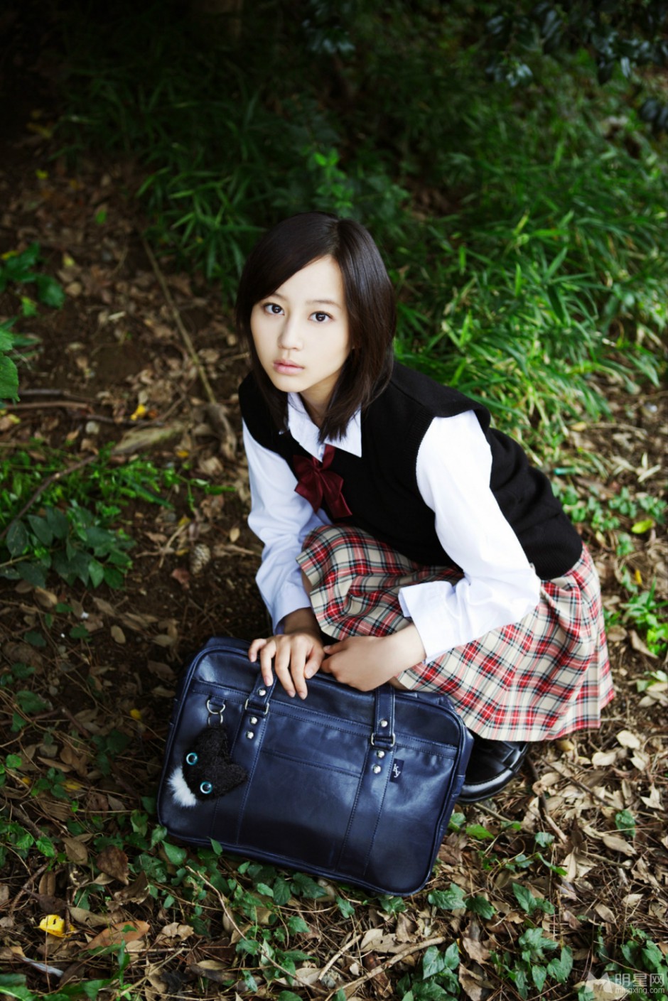 宅男女神堀北真希回眸浅笑校园清新写真