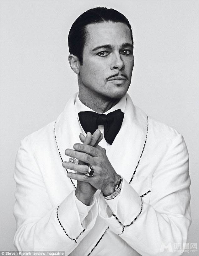 好莱坞男星布拉德·皮特散发独特魅力