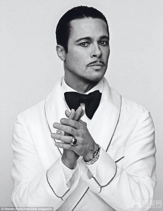 好莱坞男星布拉德·皮特散发独特魅力