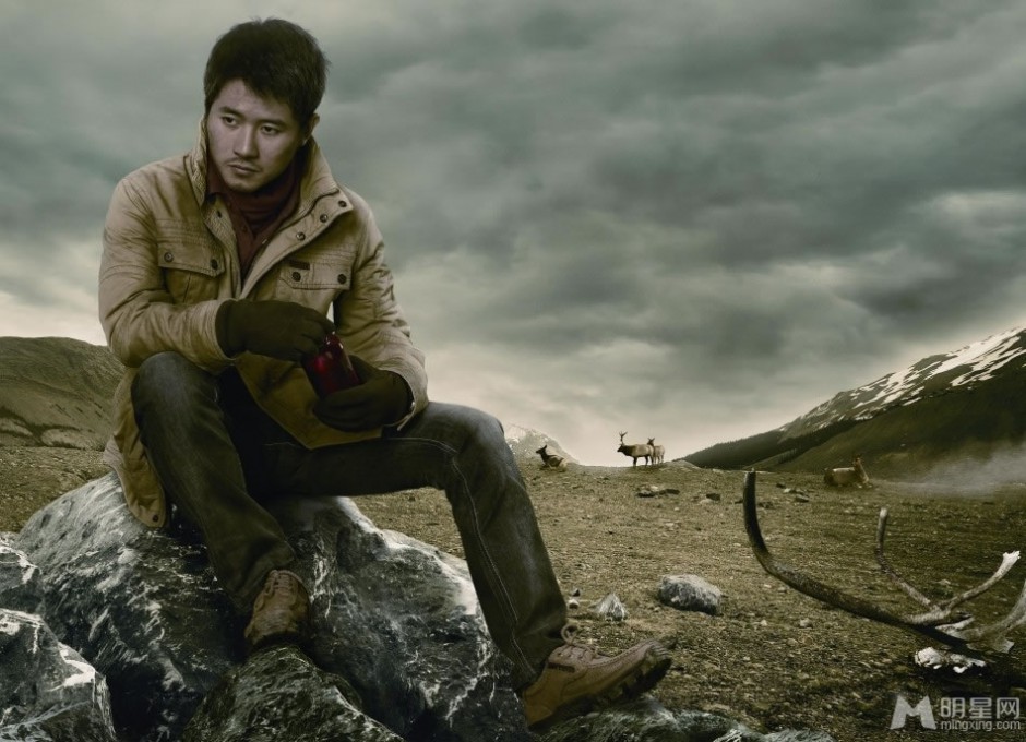 韩寒风雪无畏霸气凌人型男写真