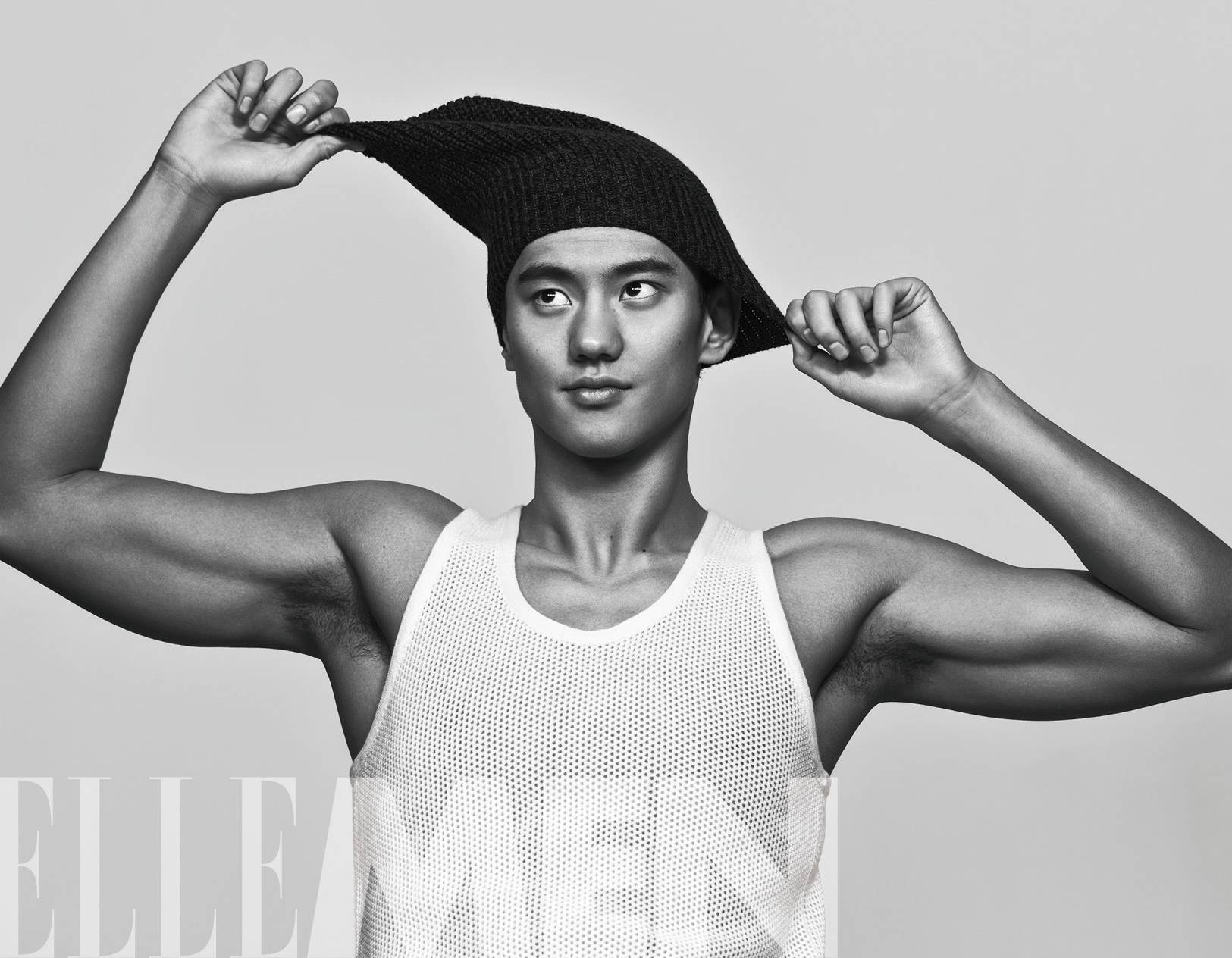 宁泽涛帅气时尚气质首度登陆elle杂志