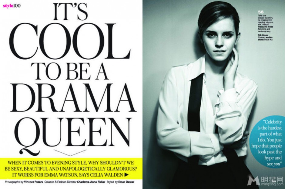 艾玛·沃特森俏皮又妖娆迷人靓照