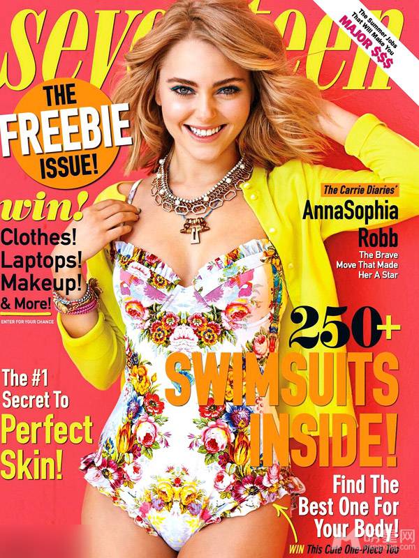 欧美女星安娜·索菲亚百变性感内衣秀