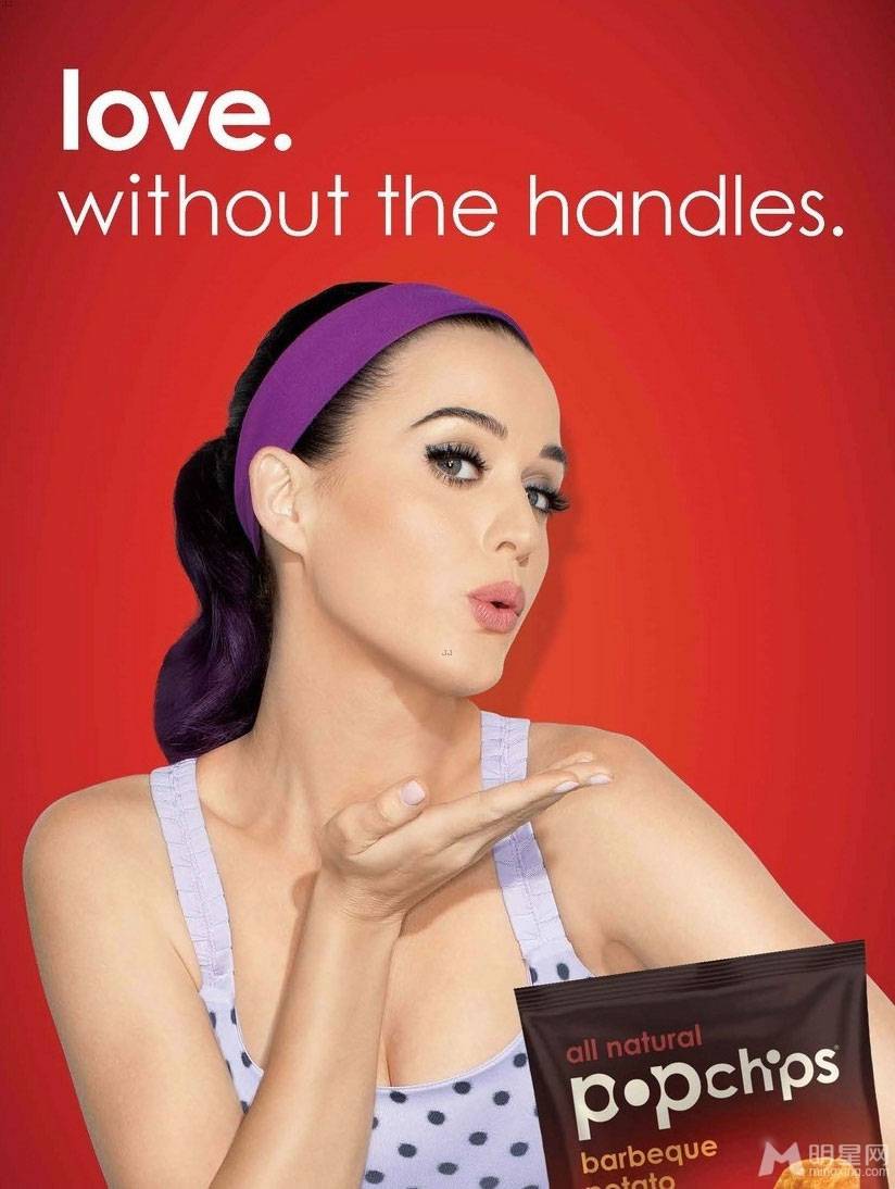 凯蒂·佩里代言零食搞怪趣味宣传照