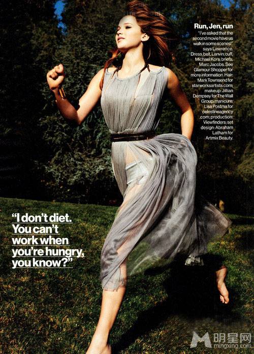 美国女演员詹妮弗·劳伦斯尽显狂野性感魅力