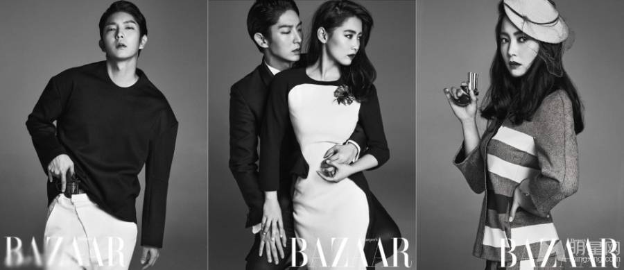 李准基南相美黑白时尚质感大片