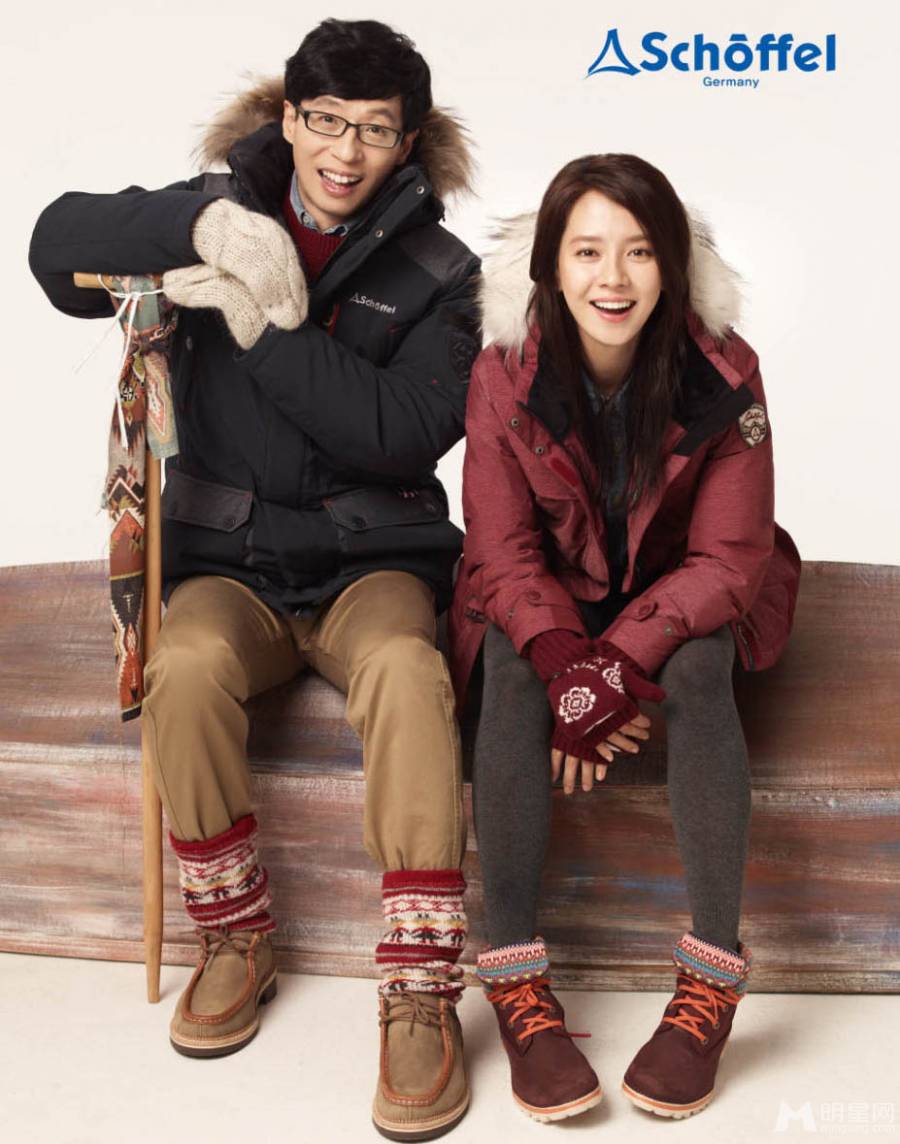 刘在石宋智孝代言服饰拍摄亲密写真照