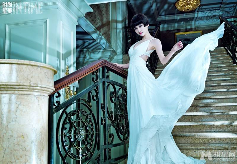 甄子丹景甜男俊女美拍摄时尚高贵写真