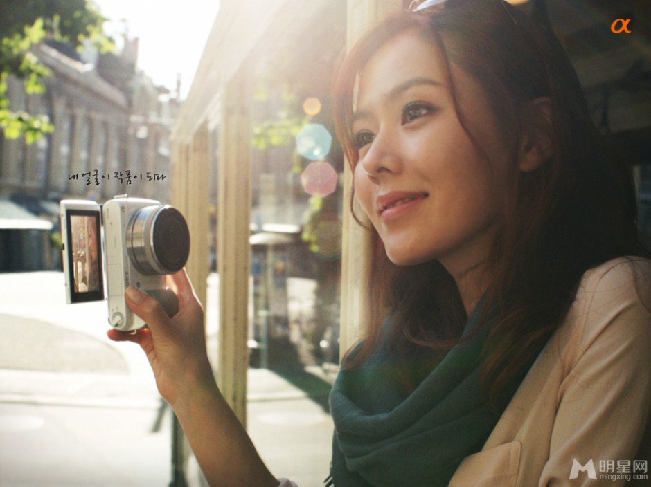 女神孙艺珍拍摄清新唯美广告宣传照