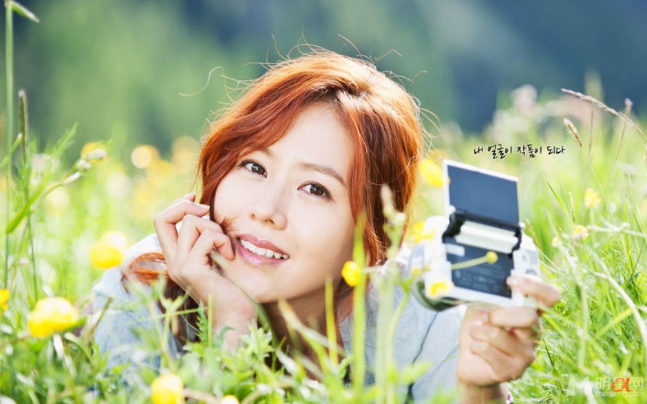 女神孙艺珍拍摄清新唯美广告宣传照
