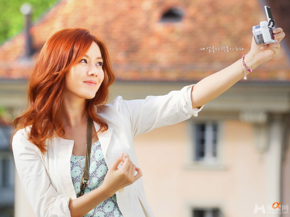 女神孙艺珍拍摄清新唯美广告宣传照