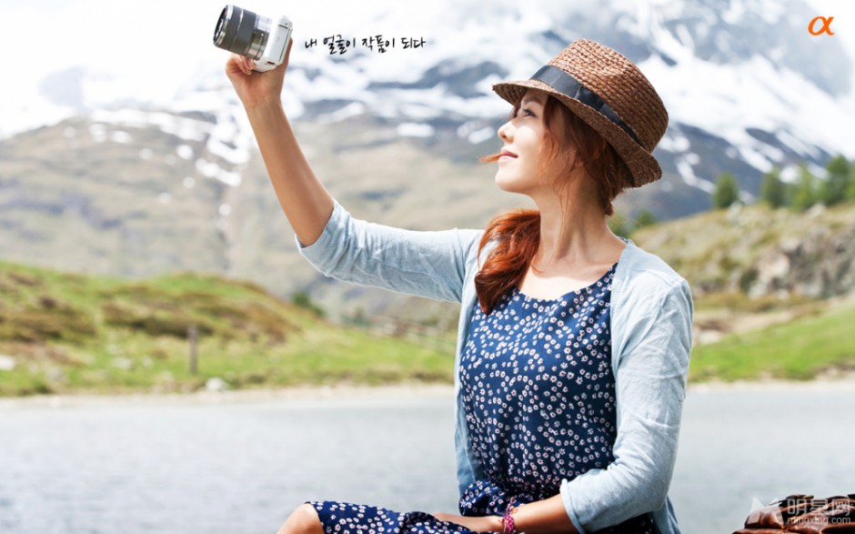 女神孙艺珍拍摄清新唯美广告宣传照