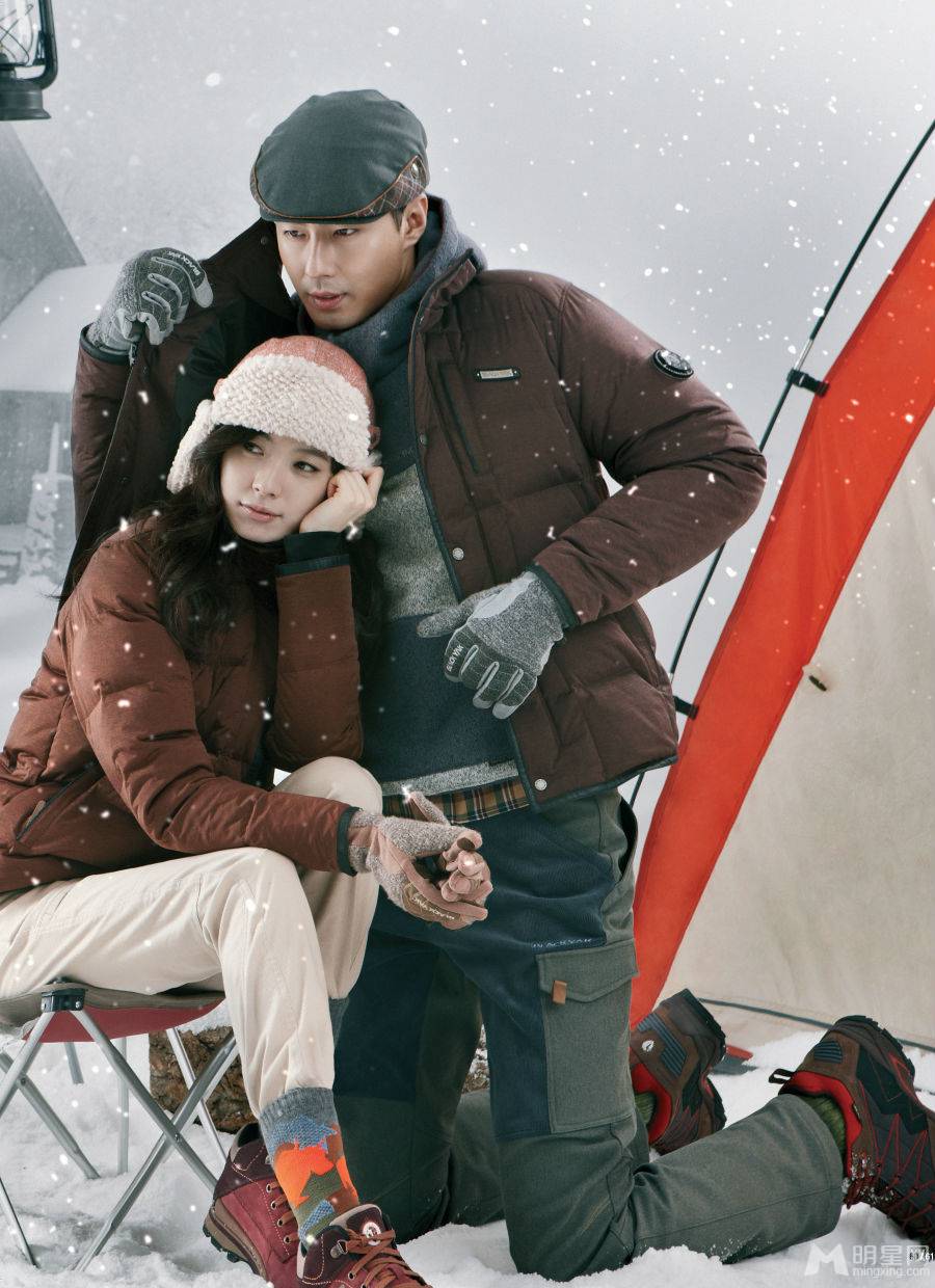 韩国欧巴赵寅成帅气攀岩时尚宣传照