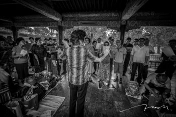 天坛公园黑白图