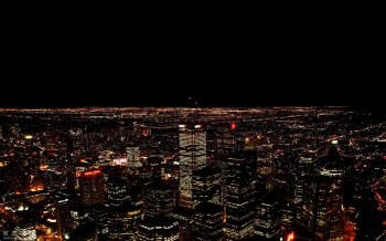 绚丽繁华的城市夜景高清电脑桌面主题壁纸