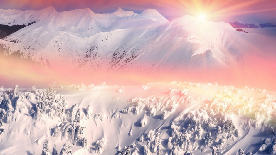 冬季冰雪景图片大全 冬季雪景图片桌面壁纸