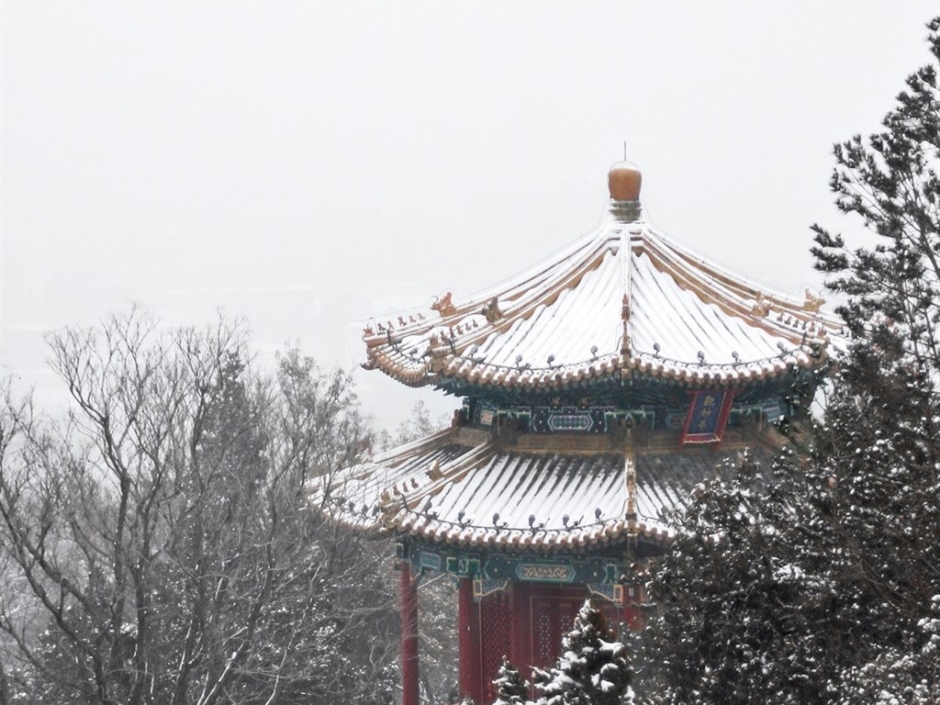 雪景街景唯美图片 北京故宫雪景唯美风景电脑桌面壁纸图片下载