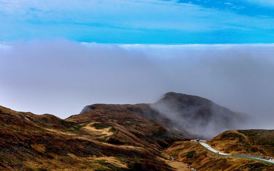 长白山天池雪景图片 长白山天池高清自然风景图片壁纸