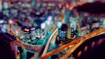 唯美摄影绚烂的城市夜景电脑桌面壁纸下载