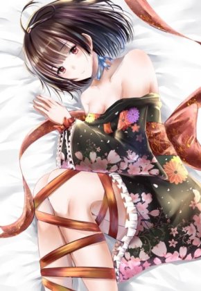 日本古风古装动漫美女图片