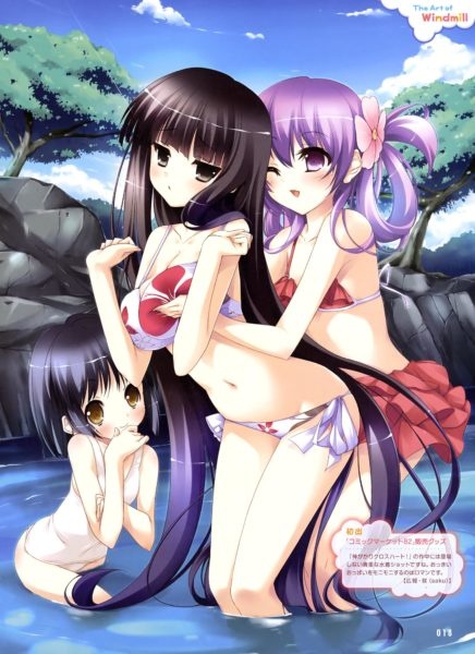 黑长直齐刘海动漫美女图片